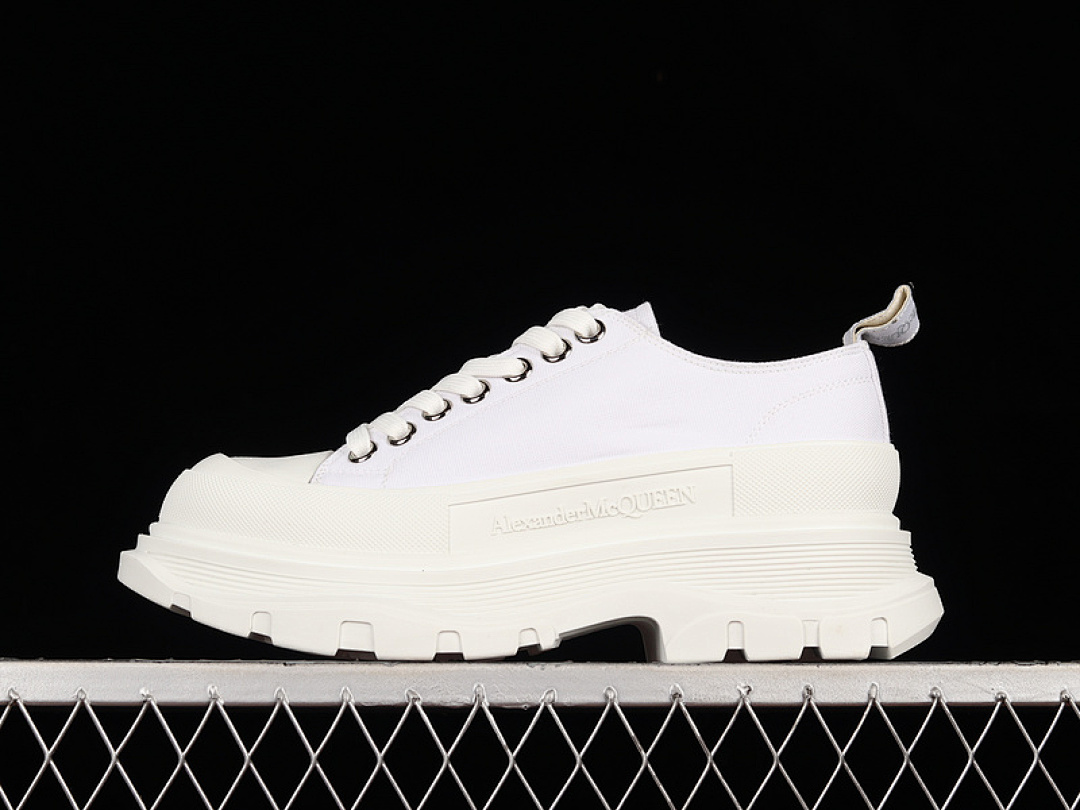 Alexander McQueen [ALE*XANDER MCQUEEN LOW-TOP CANVAS SHOES WHITE/WHITE/WHITE]-[WOMAN:35-39]-[MAN:40-44], photo 1