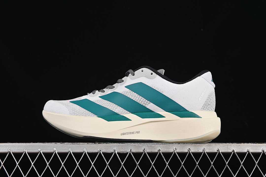 Adidas [JS4487]-[ADIZERO EVO SL WHITE/GREY/GREEN]-[WOMAN:36-39]-[MAN:40-45] - Image 2