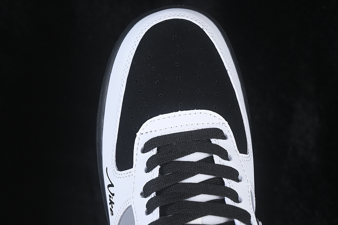 Nike [RJ1988-006]-[AIR FORCE 1 07 LOW CASUAL SNEAKERS GREY/BLACK/WHITE]-[WOMAN:36-39]-[MAN:40-45] - Image 9