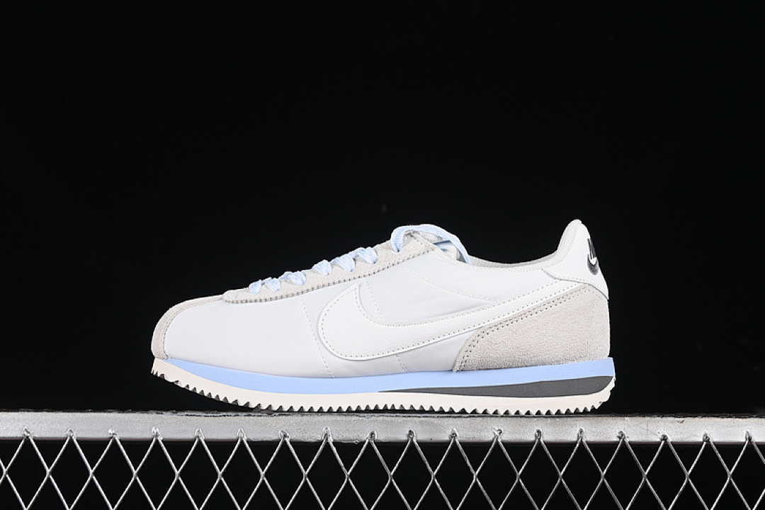 CLASSIC CORTEZ LEATHER WHITE/BLUE/GREY · FV5420-001, photo 1