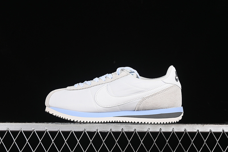 CLASSIC CORTEZ LEATHER WHITE/BLUE/GREY · FV5420-001, photo 1
