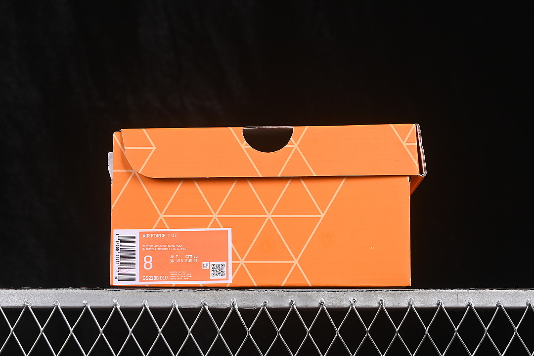 Nike [GS2288-010]-[AIR FORCE 1 07 LOW CASUAL SNEAKERS WHITE/BLACK]-[WOMAN:36-39]-[MAN:40-45] - Image 11