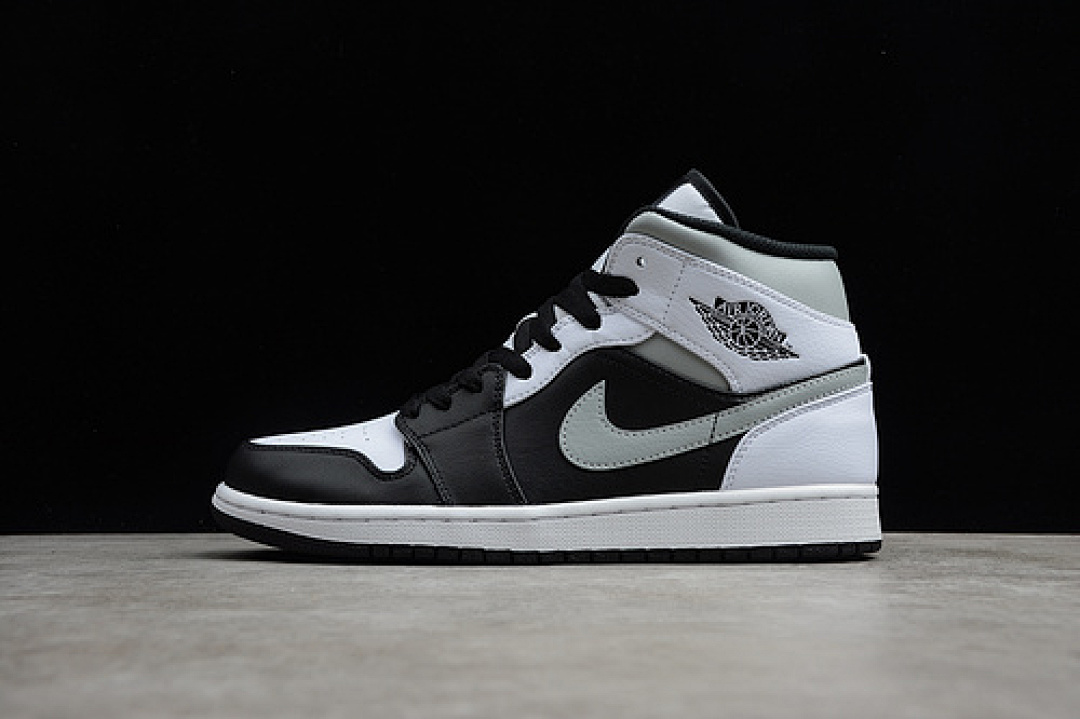 Jordan [554724-073]-[AIR JORDAN 1 MID WHITE SHADOW BLACK/WHITE/GREY]-[UNISEX:35.5-46], photo 1