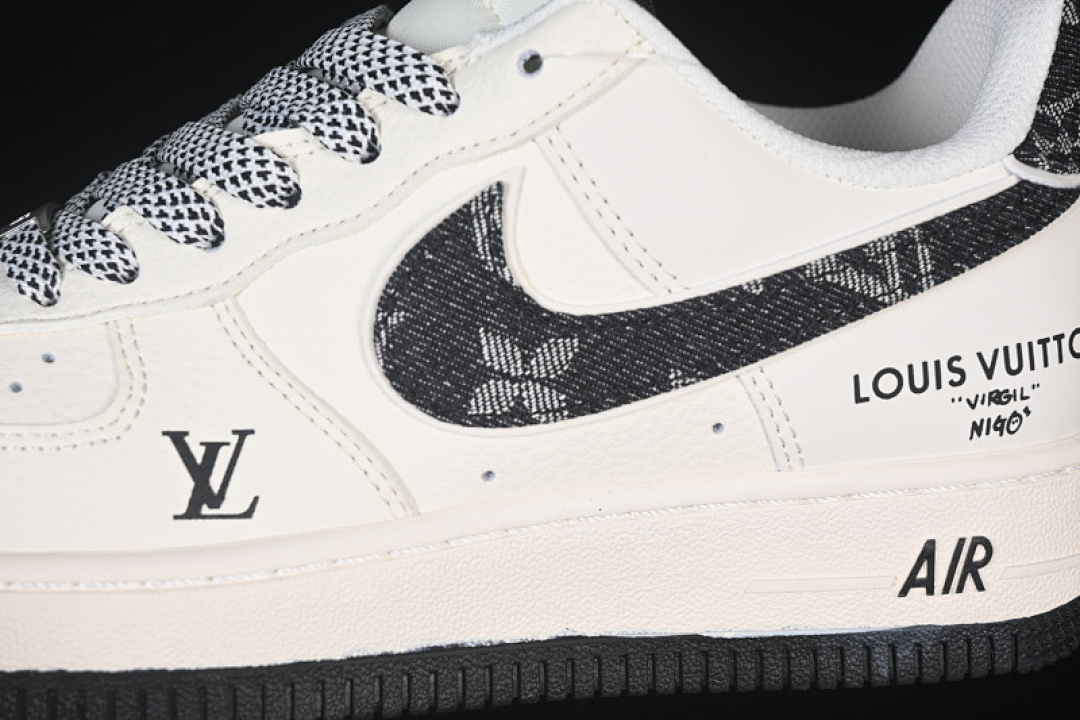 Nike [SM6668-108]-[AIR FORCE 1 07 LOW LV WHITE/GREY/BLACK]-[WOMAN:36-39]-[MAN:40-45] - Image 8