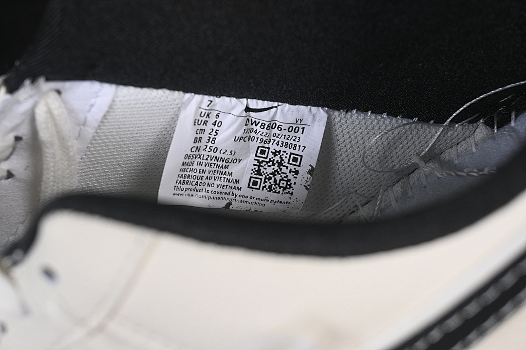 Nike [DW8806-001]-[AIR FORCE 1 07 LOW CASUAL SNEAKERS BEIGE/BLACK/BEIGE]-[WOMAN:36-39.5]-[MAN:40-45] - Image 6