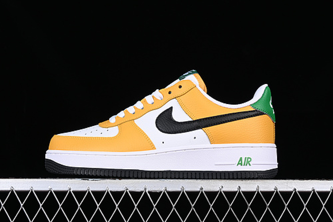 Nike [FN8008-700]-[NIEK AIR FORCE 1 07 LOW WHITE/YELLOW/BLACK/GREEN]-[WOMAN:36-39]-[MAN:40-45], photo 1