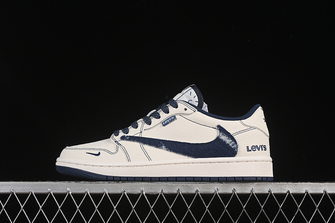 Jordan [LE2436-136]-[TRAVIS SCOTT X FRAGMENT DESIGN AIR JORDAN 1 LOW OG SP WHITE/BLACK]-[36-45], photo 1