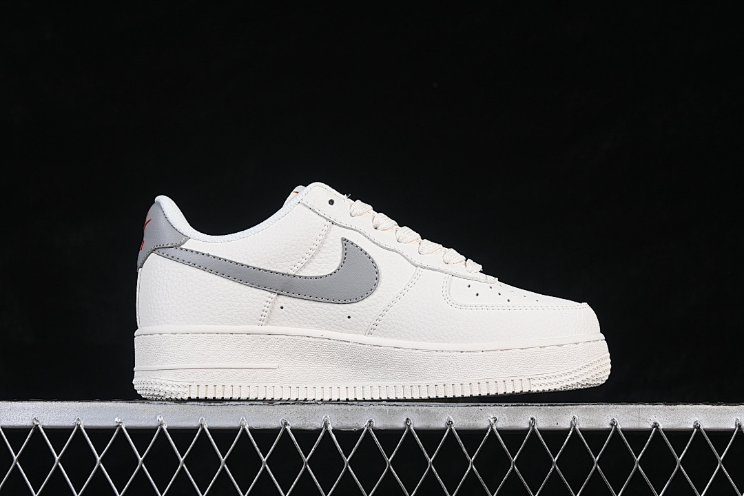 Nike [MM3399-802]-[AIR FORCE 1 07 LOW WHITE/GREY/RED]-[WOMAN:36-39]-[MAN:40-45] - Image 16