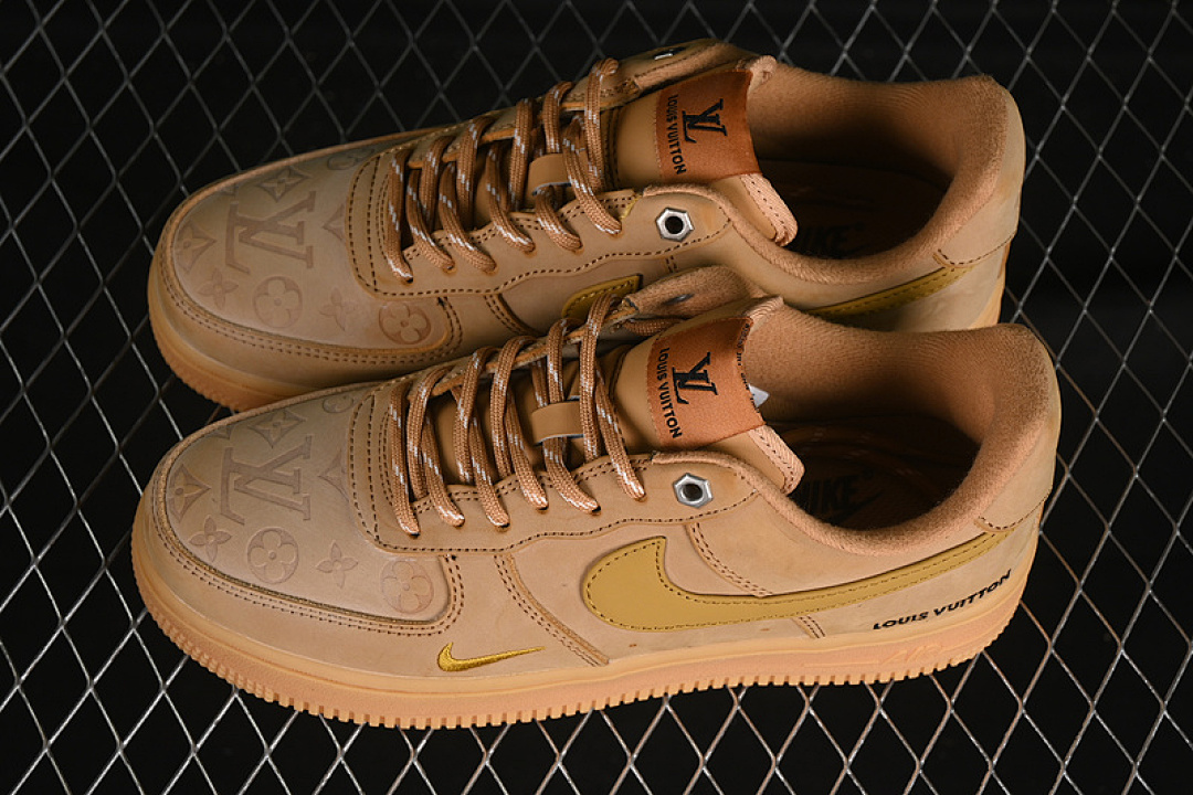 Nike [CJ9179-200]-[LV AIR FORCE 1 07 LOW FLAX/GUM LIGHT BROWN/BLACK/WHEAT]-[WOMAN:36-39]-[MAN:40-45] - Image 12