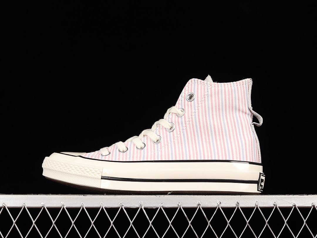 Converse Converse CHUCK TAYLOR ALL-STAR 70S HIGH PECAN STRIPES BEIGE/PURPLE/BLUE · A02291C, photo 1