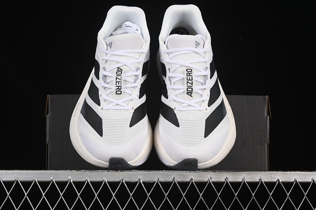 On Running [JS4939]-[ADIZERO BOSTON 13 WHITE/BLACK]-[WOMAN:36-39]-[MAN:40-46] - Image 13