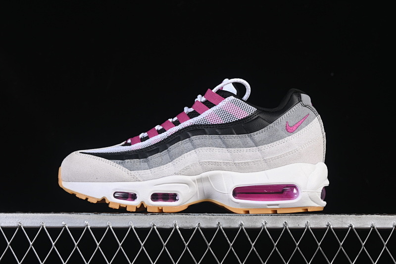 Nike AIR MAX 95 AIR CUSHION SHOES VIOLET/GREY/WHITE/BLACK/ORANGE · HF7545-100, photo 1