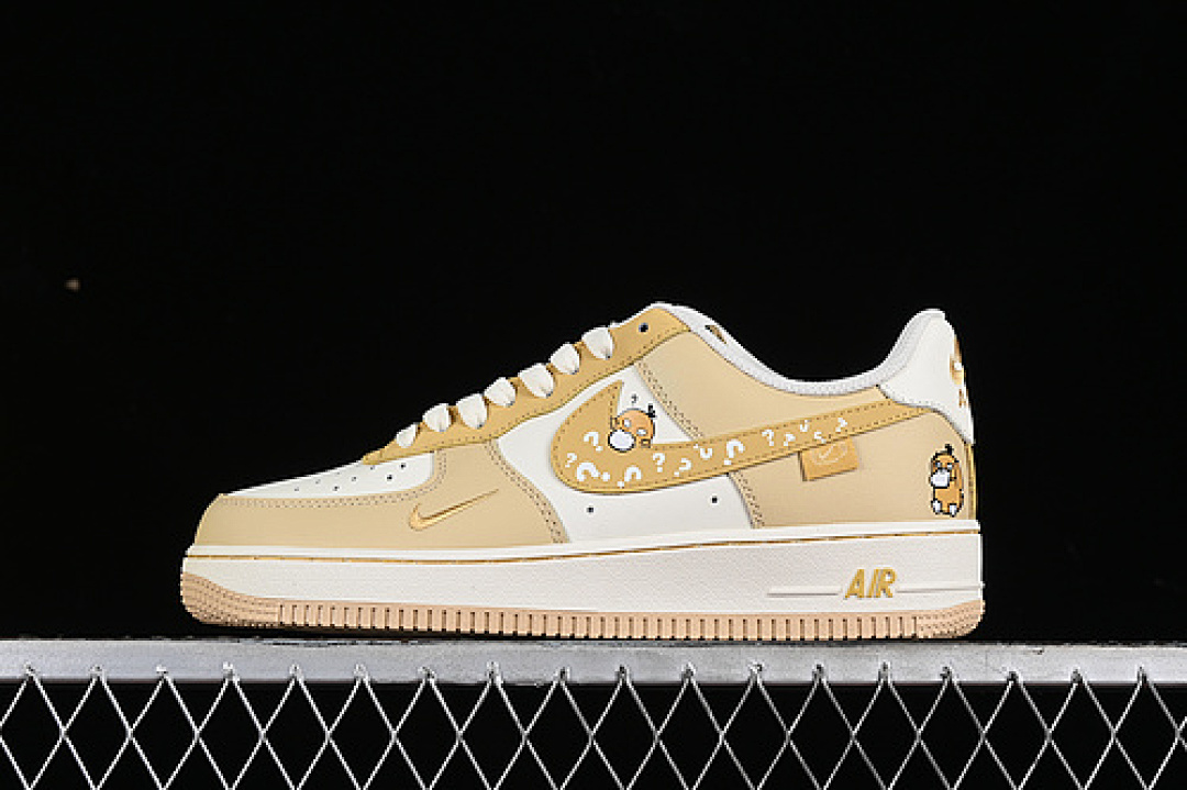 Nike [DB3301-661]-[AIR FORCE 1 07 LOW PSYDUCK WHITE/YELLOW]-[WOMAN:36-39]-[MAN:40-45], photo 1