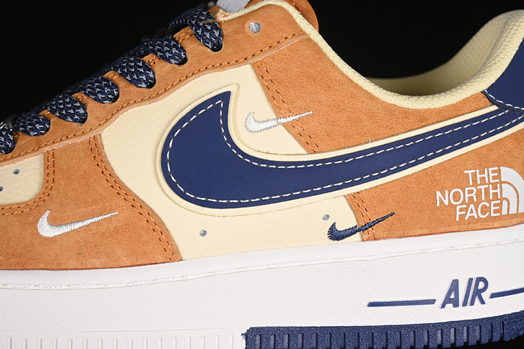 Nike [DM6688-053]-[AIR FORCE 1 07 LOW WHITE/BROWN/BLUE]-[WOMAN:36-39]-[MAN:40-45] - Image 8