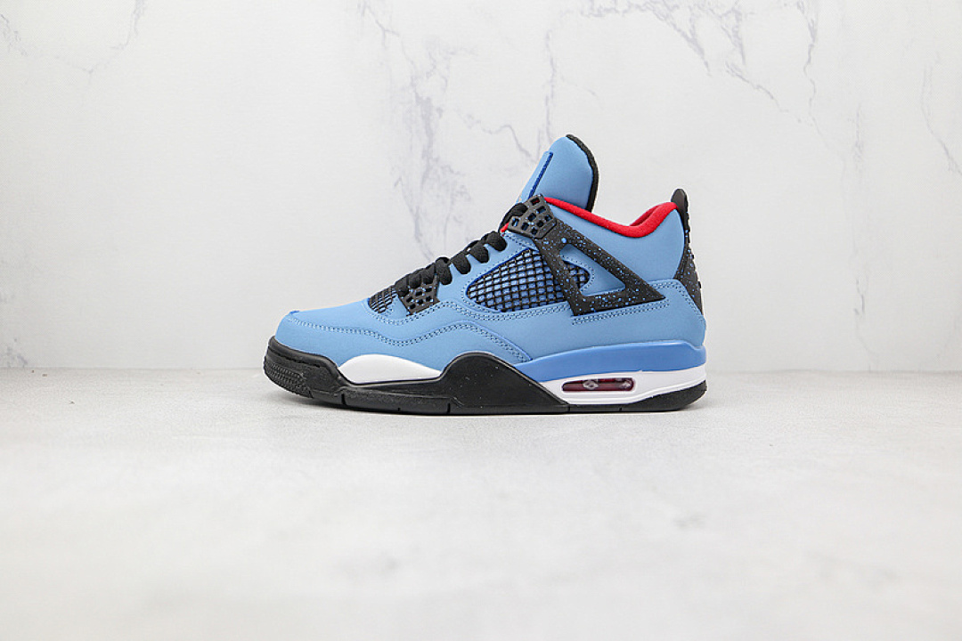 Jordan [308497-406]-[TRAVIS SCOTT X AIR JORDAN 4 RETRO CACTUS JACK UNIVERSITY BLUE/VARSITY RED-BLACK], photo 1