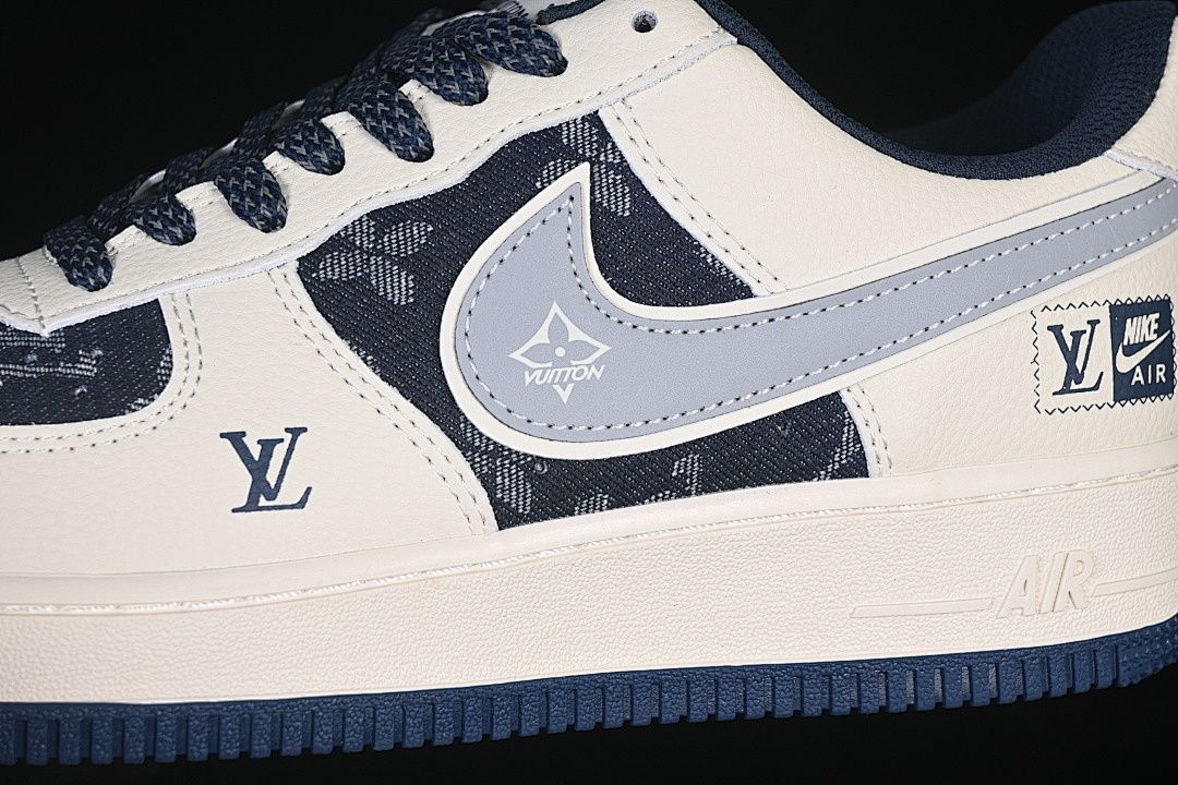 Nike [XY2025-006]-[AIR FORCE 1 07 LOW BEIGE/BLACK/NAVY BLUE]-[WOMAN:36-39]-[MAN:40-45] - Image 8