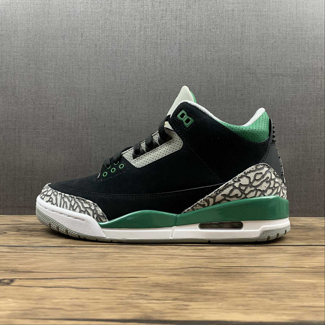 Jordan [CT8532-030]-[AIR JORDAN 3 RETRO BLACK/PINE GREEN/CEMENT GREY/WHITE]-[MAN:40.5-47.5], photo 1