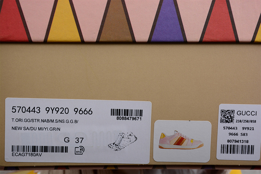 Gucci [GU*CCI ACE EMBROIDERED LOW-TOP LIGHT PINK/YELLOW/BEIGE]-[WOMAN:35-40] - Image 3