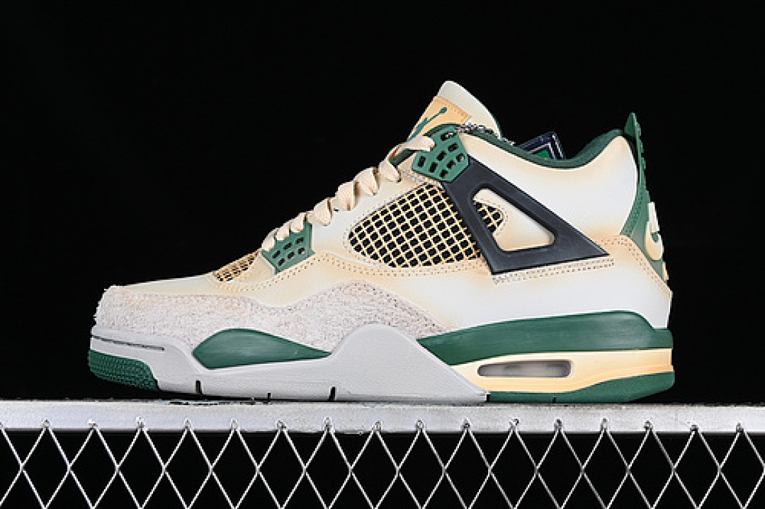 Jordan [DC7770-106]-[JORDAN AIR JORDAN 4 RETRO WHITE/GREY/GREEN/YELLOW]-[MAN:40-47.5], photo 1