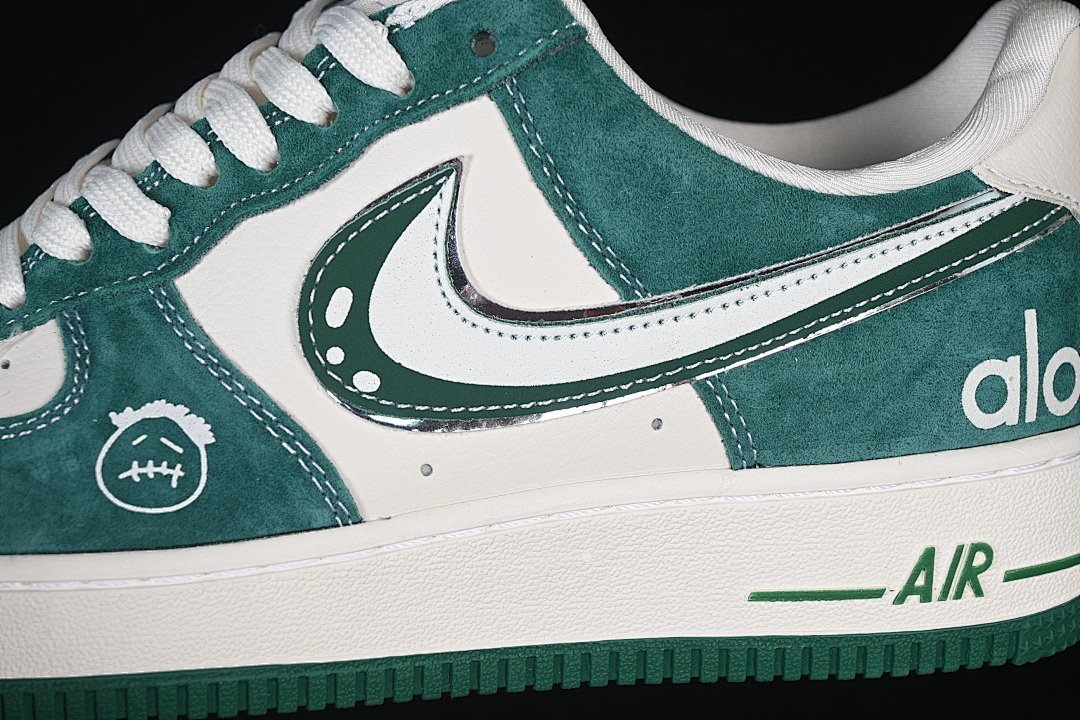 Nike [SY1388-011]-[AIR FORCE 1 07 LOW CASUAL SHOES DARK GREEN/WHITE]-[WOMAN:36-39]-[MAN:40-45] - Image 7
