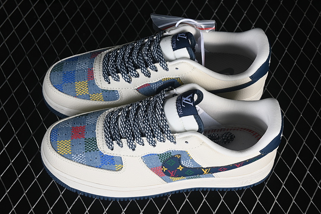 Nike [LD1999-005]-[AIR FORCE 1 07 LOW WHITE/NAVY BLUE]-[WOMAN:36-39]-[MAN:40-45] - Image 11