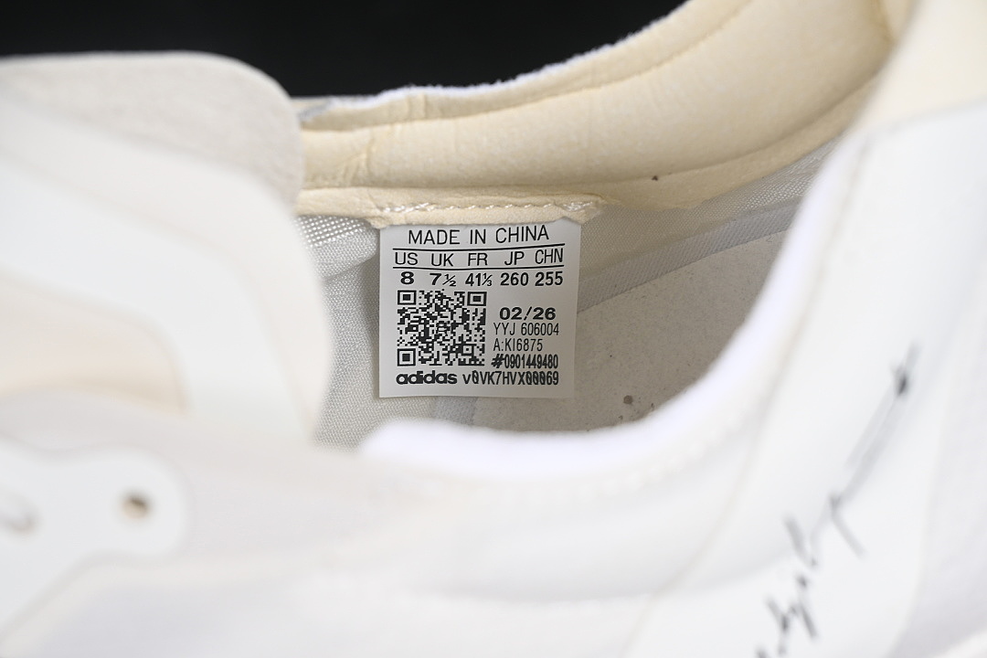Adidas [KI6875]-[BREATHABLE LOW TOP RUNNING SHOES WHITE/BLACK]-[WOMAN:36-39]-[MAN:40-46] - Image 5