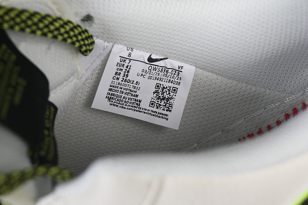 Nike [QW5836-023]-[AIR FORCE 1 07 LOW WHITE/BLACK/GREEN]-[WOMAN:36-39]-[MAN:40-45] - Image 6