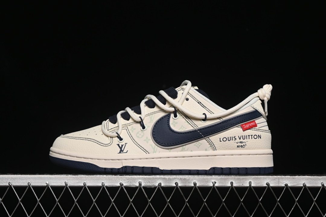 Louis Vuitton [YX5066-370]-[SB DUNK LOW LV WHITE/BLUE]-[WOMAN:36-39]-[MAN:40-45], photo 1