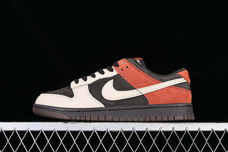 Nike DUNK LOW RED PANDA VELVET BROWN/SANDDRIFT/RUGGED ORANGE · FV0395-200, photo 1