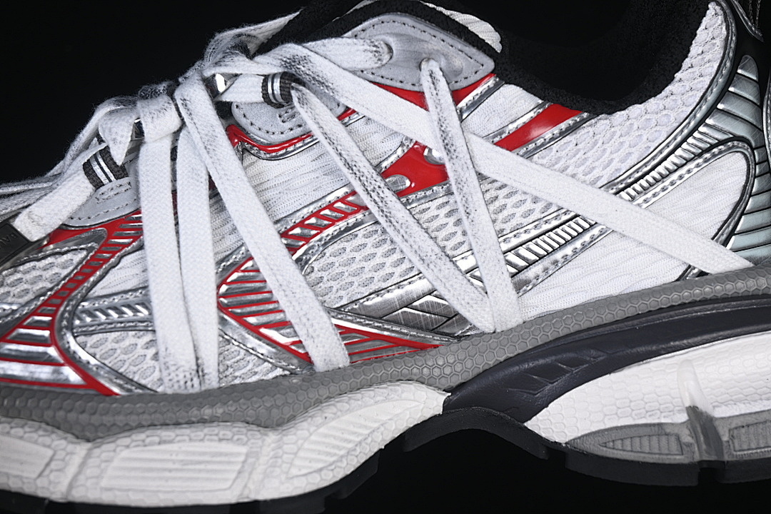 Balenciaga [W3XCH1161]-[EXTREME LACES FASHIONABLE RUNNING SHOES WHITE/GREY/RED]-[WOMAN:35-39]-[MAN:40-46] - Image 9