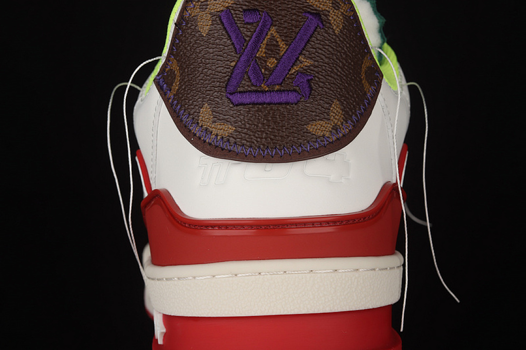Louis Vuitton [L*V 2021S TRAINER WHITE/RED/PURPLE-GREEN]-[MAN:38-45] - Image 7