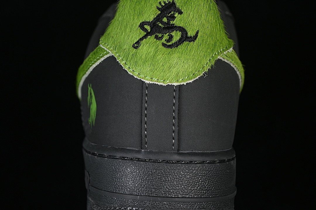 Nike [XY9025-001]-[AIR FORCE 1 07 LOW BLACK/GREEN/BLACK]-[WOMAN:36-39]-[MAN:40-45] - Image 7