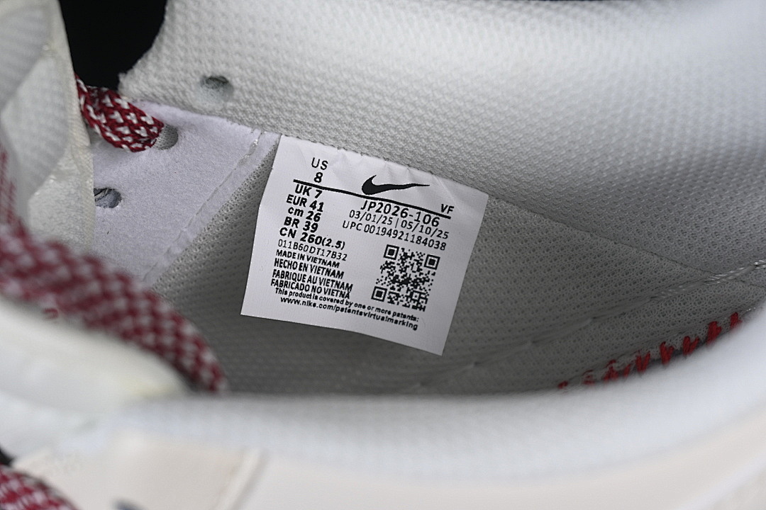 Nike [JP2026-106]-[AIR FORCE 1 07 LOW WHITE/RED/WHITE]-[WOMAN:36-39]-[MAN:40-45] - Image 6