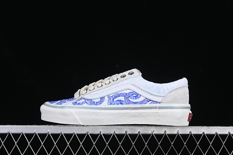 LOW TOP CASUAL SNEAKERS BLUE/WHITE/GREY · VN000D57CDA, photo 1