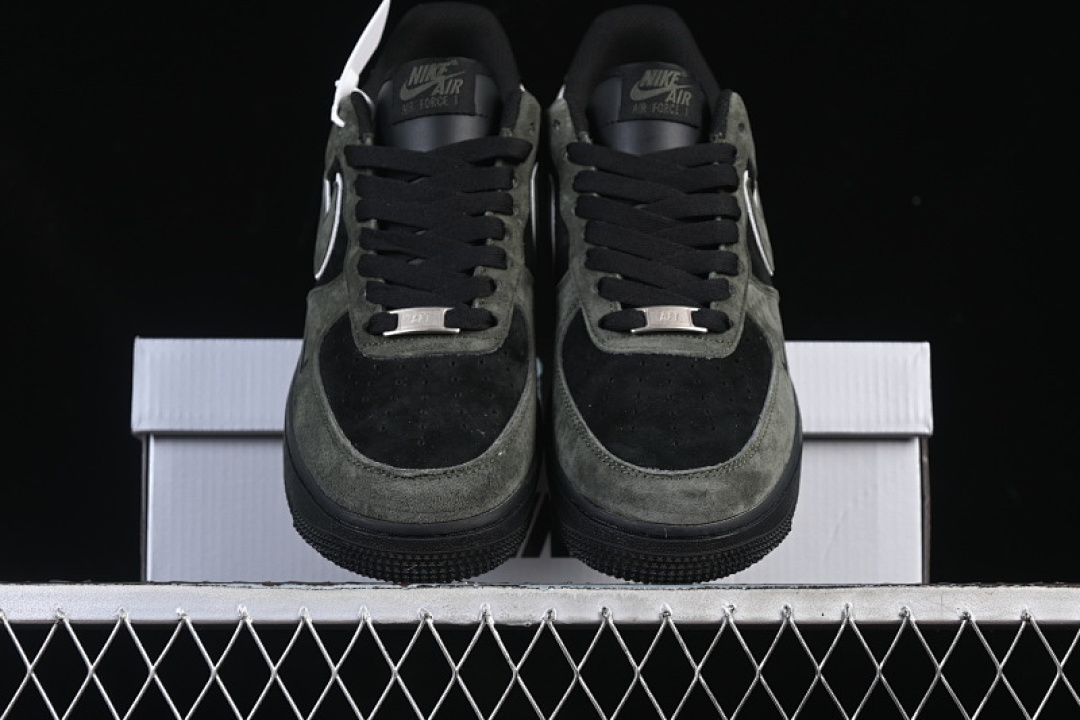 Nike [ZH0316-132]-[AIR FORCE 1 07 LOW CASUAL SHOES DARK GRAY/BLACK]-[WOMAN:36-39]-[MAN:40-45] - Image 12