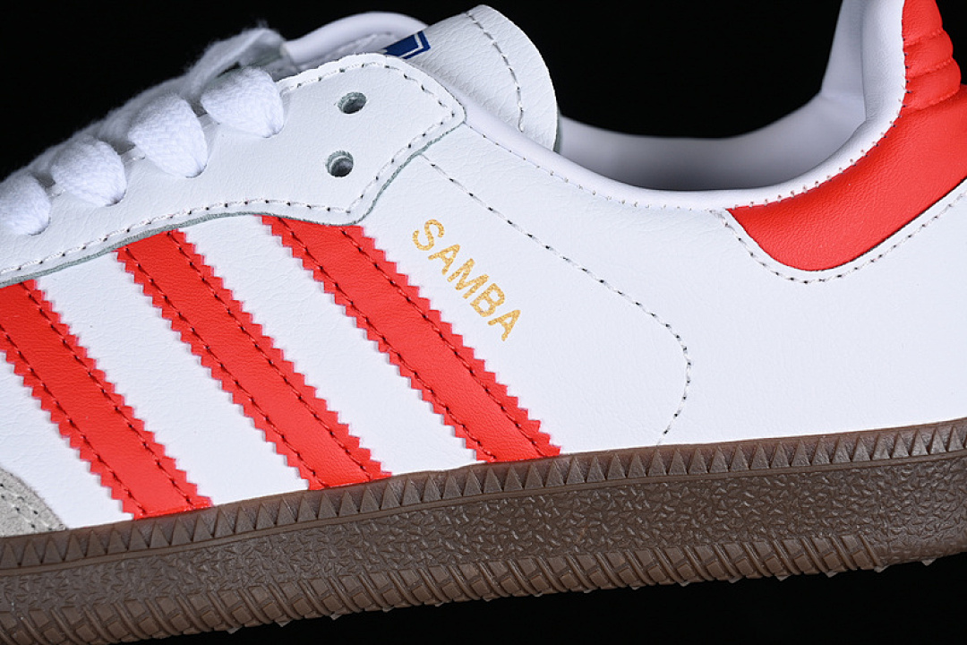 Adidas [IG1025]-[ADIDAS SAMBA VEGAN WHITE/REDK]-[WOMAN:36-39]-[MAN:40-45] - Image 7