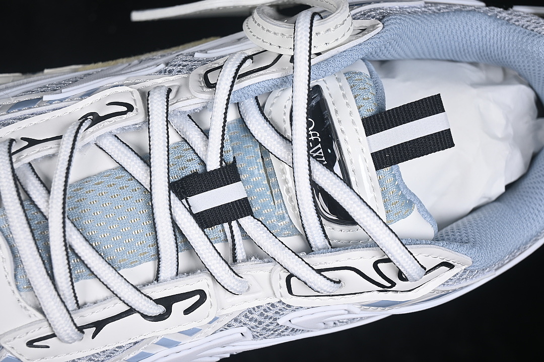 Unbranded [VIRGIL ABLOH CO BRANDED RETRO RUNNING SHOES LIGHT BLUE/WHITE]-[WOMAN:36-39]-[MAN:40-47] - Image 8