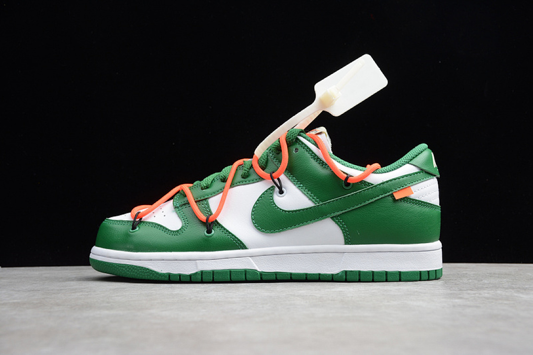 Off-White [CT0856-100]-[OFF-WHITE X FUTURA SB DUNK LOW POWDER GREEN/WHITE]-[UNISEX:36-46], photo 1