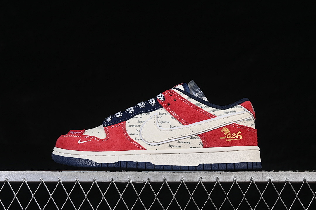 Unbranded [DN3168-026]-[SB DUNK LOW CASUAL SKATEBOARDING SHOES WHITE/RED/BLACK]-[WOMAN:36-39]-[MAN:40-45], photo 1