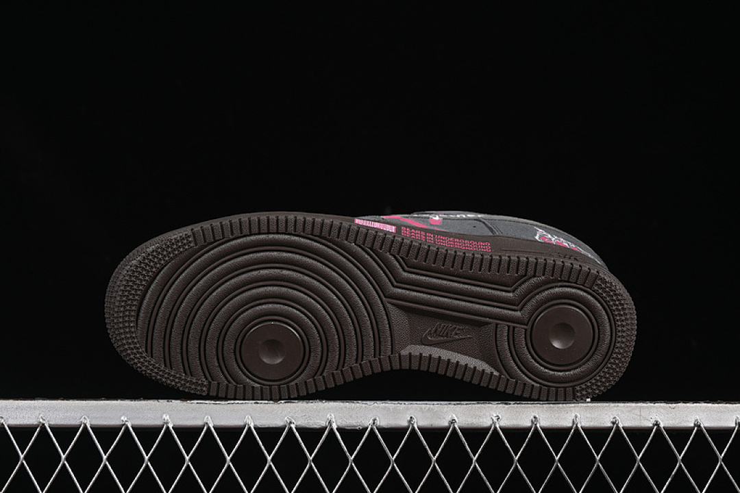 Nike [DO6730-010]-[AIR FORCE 1 07 LOW BLACK PINK BLACK/PINK]-[WOMAN:36-39]-[MAN:40-45] - Image 16