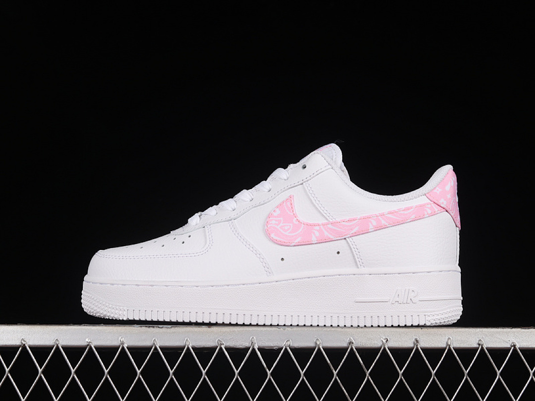 Nike [DJ9942-106]-[AIR FORCE 1 LOW PINK PAISLEY WHITE/WHITE/LIGHT PINK]-[WOMAN:36-39]-[MAN:40-45], photo 1
