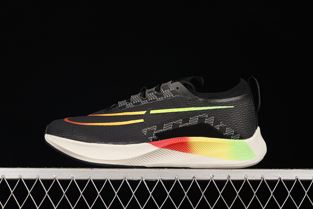 ZOOM FLY 4 BLACK/GREEN STRIKE/TOTAL ORANGE/VOLT · DQ4993-010, photo 1