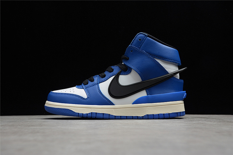Nike AMBUSH X SB DUNK HIGH DEEP ROYAL BLUE/WHITE/PALE IVORY/BLACK · CU7544-400, photo 1