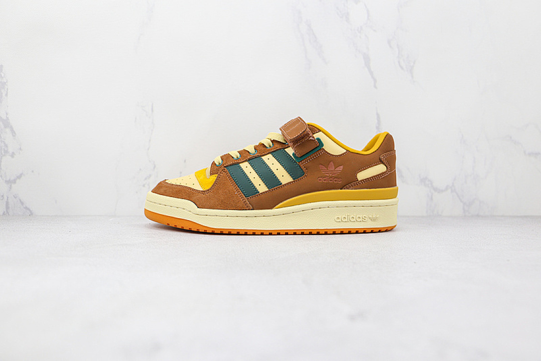 FORUM LOW YOYOGI PARK BROWN/MUSTARD/DARK GREEN · GW3486, photo 1