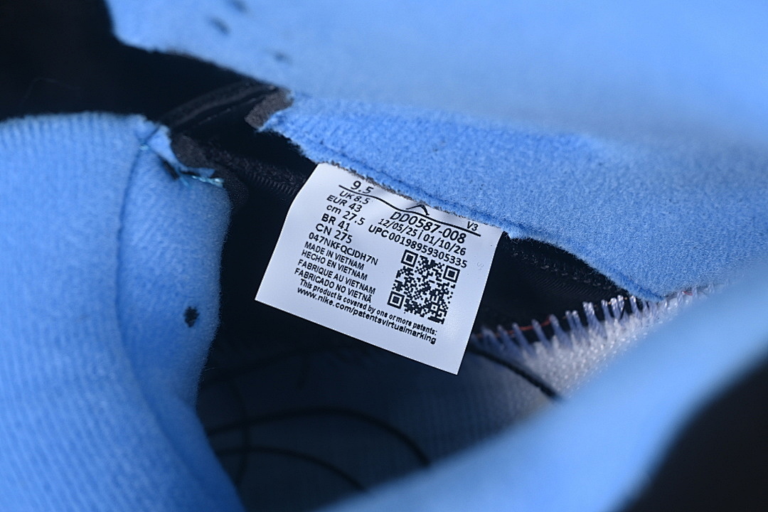 Unbranded [DD0587-008]-[JORDAN 5 RETRO BLACK/UNIVERSITY BLUE/WHITE]-[WOMAN:36-39]-[MAN:40-48.5] - Image 6