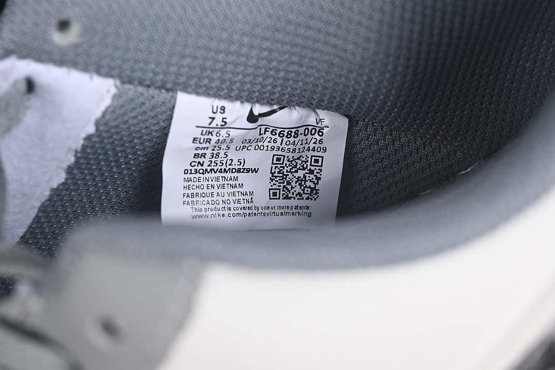Nike [LF6688-006]-[AIR FORCE 1 07 LOW CASUAL SNEAKERS LIGHT GRAY/WHITE]-[WOMAN:36-39]-[MAN:40-45] - Image 5