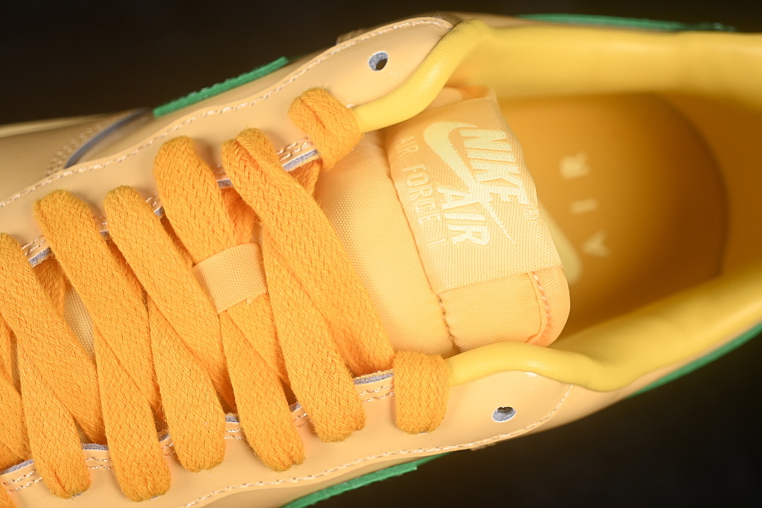 Unbranded [IO4489-700]-[AIR FORCE 1 07 LOW TOPAZ GOLD YELLOW/DARK GREEN]-[WOMAN:35.5-39]-[MAN:40-47.5] - Image 8