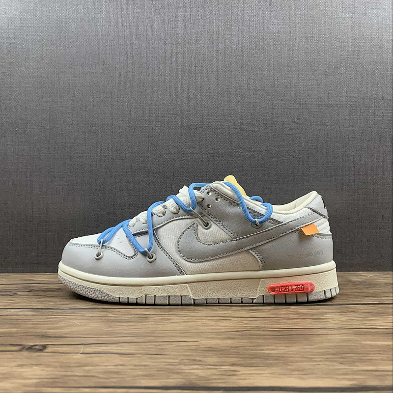 Off-White Nike OW X SB DUNK LOW LOT 05 OF 50 SAIL/NEUTRAL GREY/BLUE · DM1602-113, photo 1
