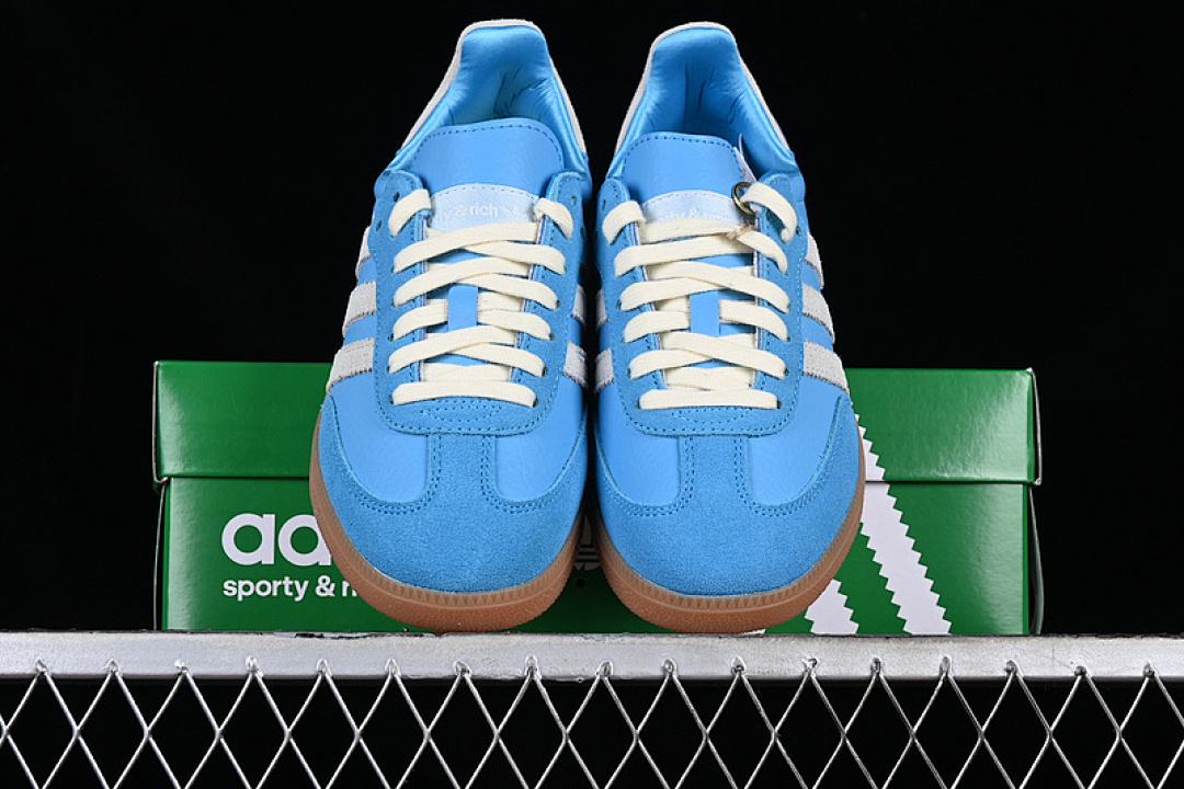 Adidas [IE6975]-[SAMBA OG SPORTY&RICH GREY/BLUE/BROWN]-[WOMAN:35-39]-[MAN:40-46] - Image 13