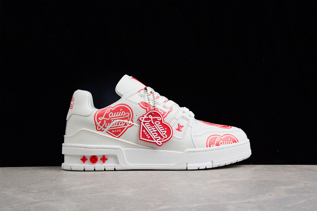 Louis Vuitton [L*V LOW SHOES WHITE/WHITE/RED]-[MAN:38-45] - Image 18